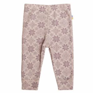 Joha  Uld Leggings – Snow Crystal, Lilla
