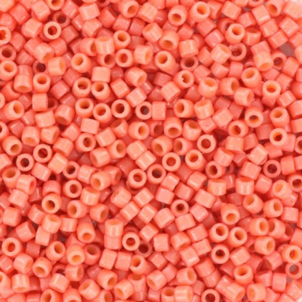 11/0 DB2114 Miyuki Delica Duracoat opaque dyed light watermelon (5 gram) - Billede 2