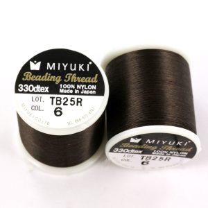 Miyuki perletråd, Dark Brown (fv. nr. 6)