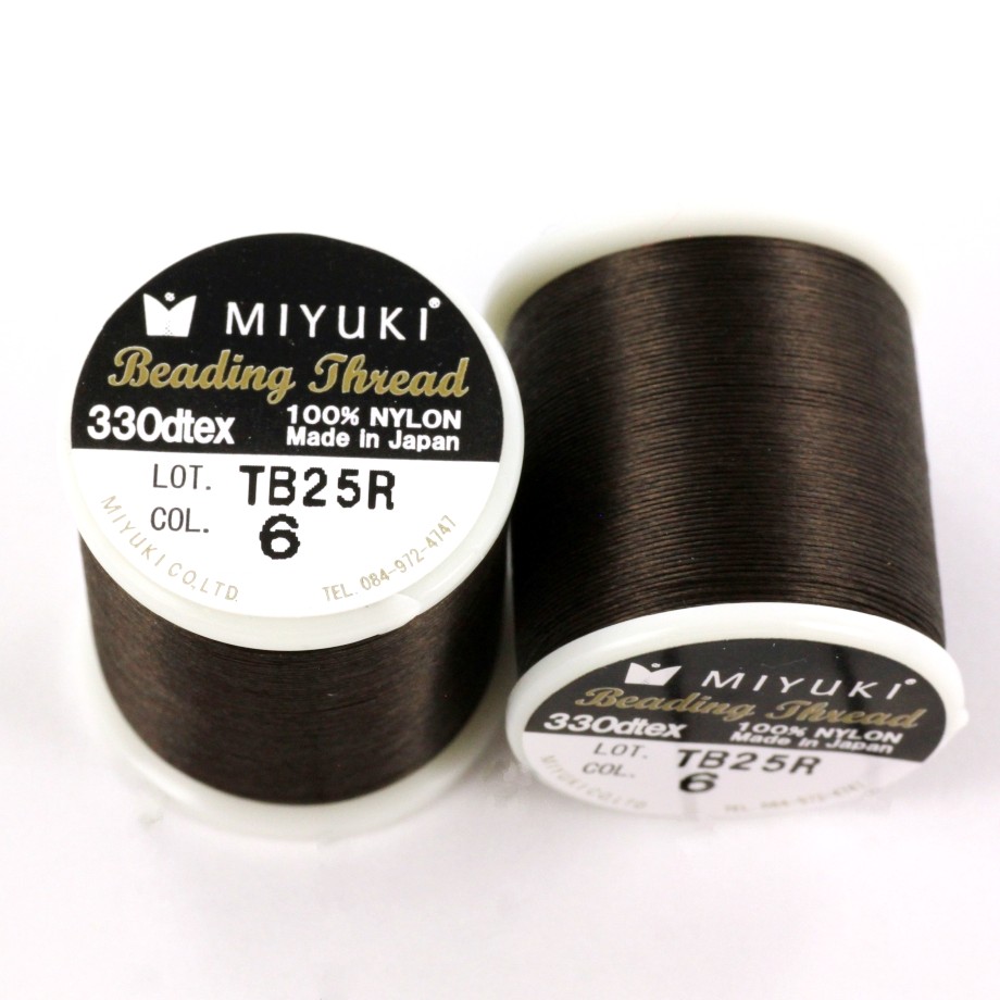 Miyuki perletråd, Dark Brown (fv. nr. 6) - Billede 2