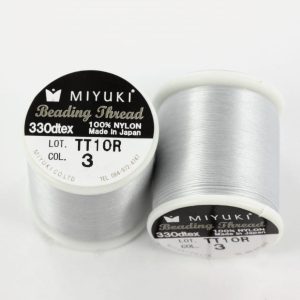 Miyuki perletråd, Sølv (fv. nr. 3)