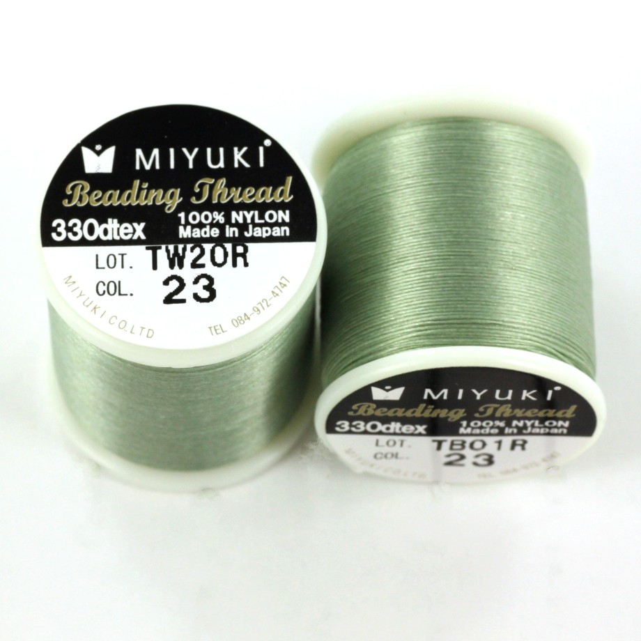 Miyuki perletråd, Sea Foam (fv. nr. 23) - Billede 2