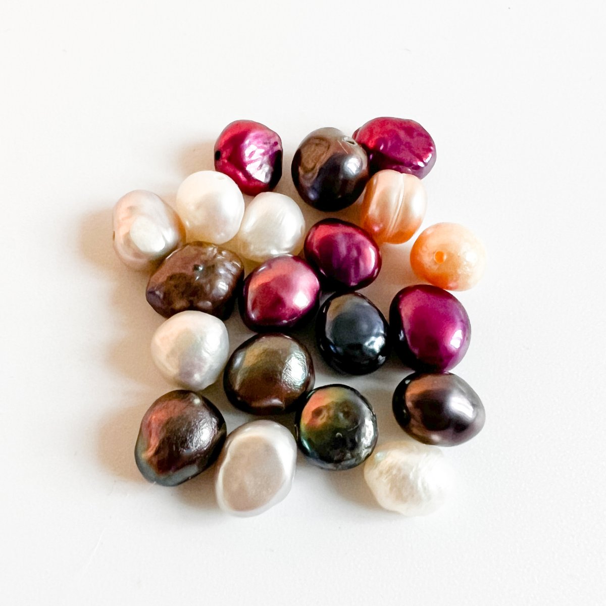 Ferskvandsperler mix purple, 6-7 mm (Pr. æske – ca. 31 stk.) - Billede 2