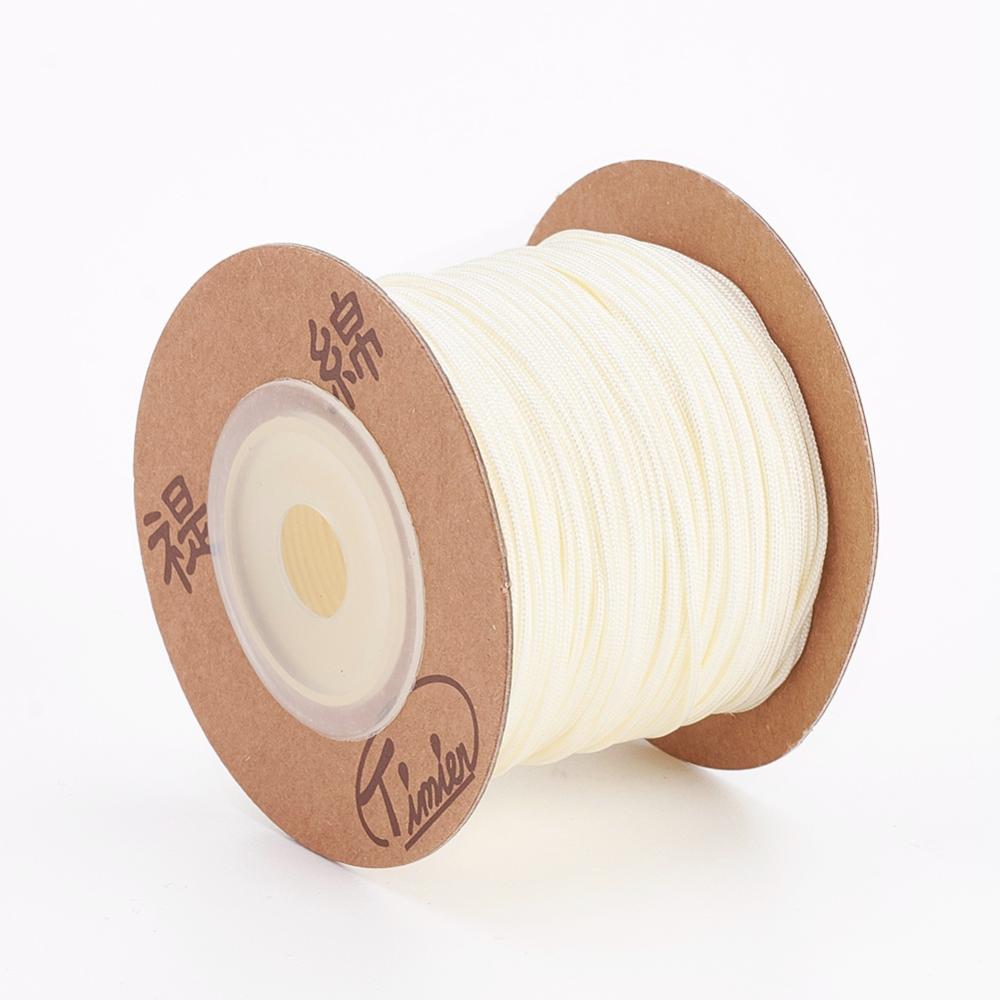 Polyestersnor Off white 0,8 mm (2 meter) - Billede 3