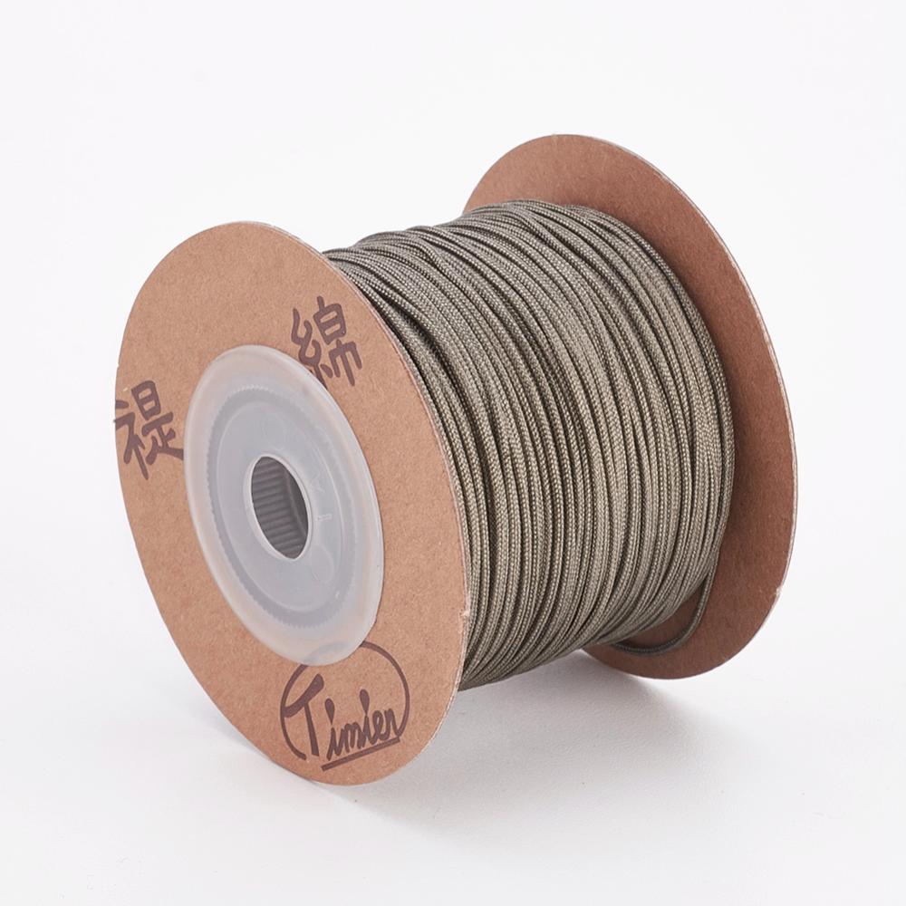 Polyestersnor Khaki 0,8 mm (2 meter) - Billede 3