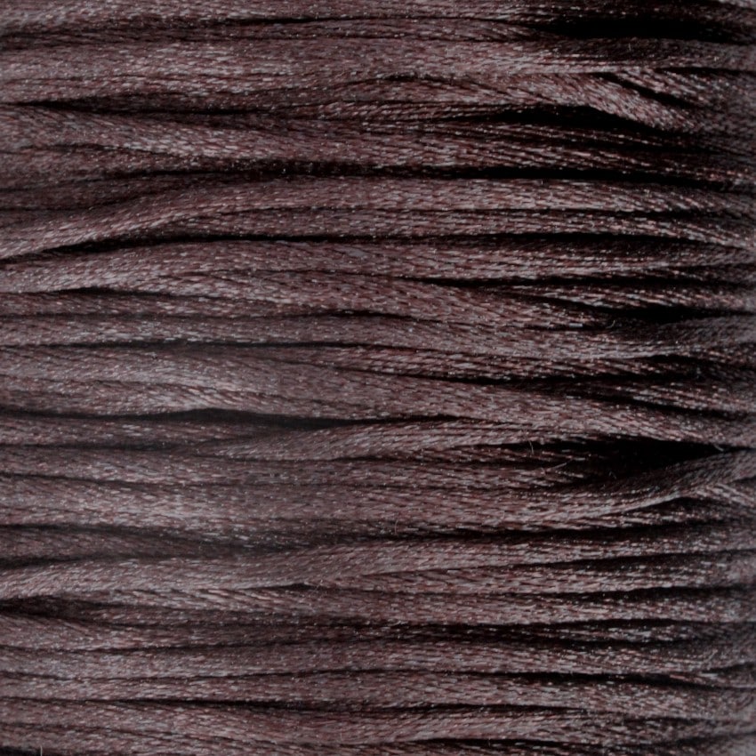 Satinsnor Coconut Brown 1,5 mm (90 meter) - Billede 2