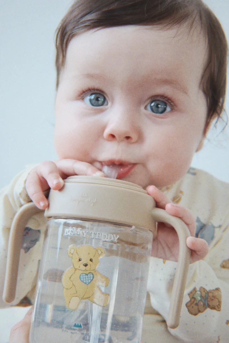 BOTTLE WITH HANDLE - teddy - Billede 3