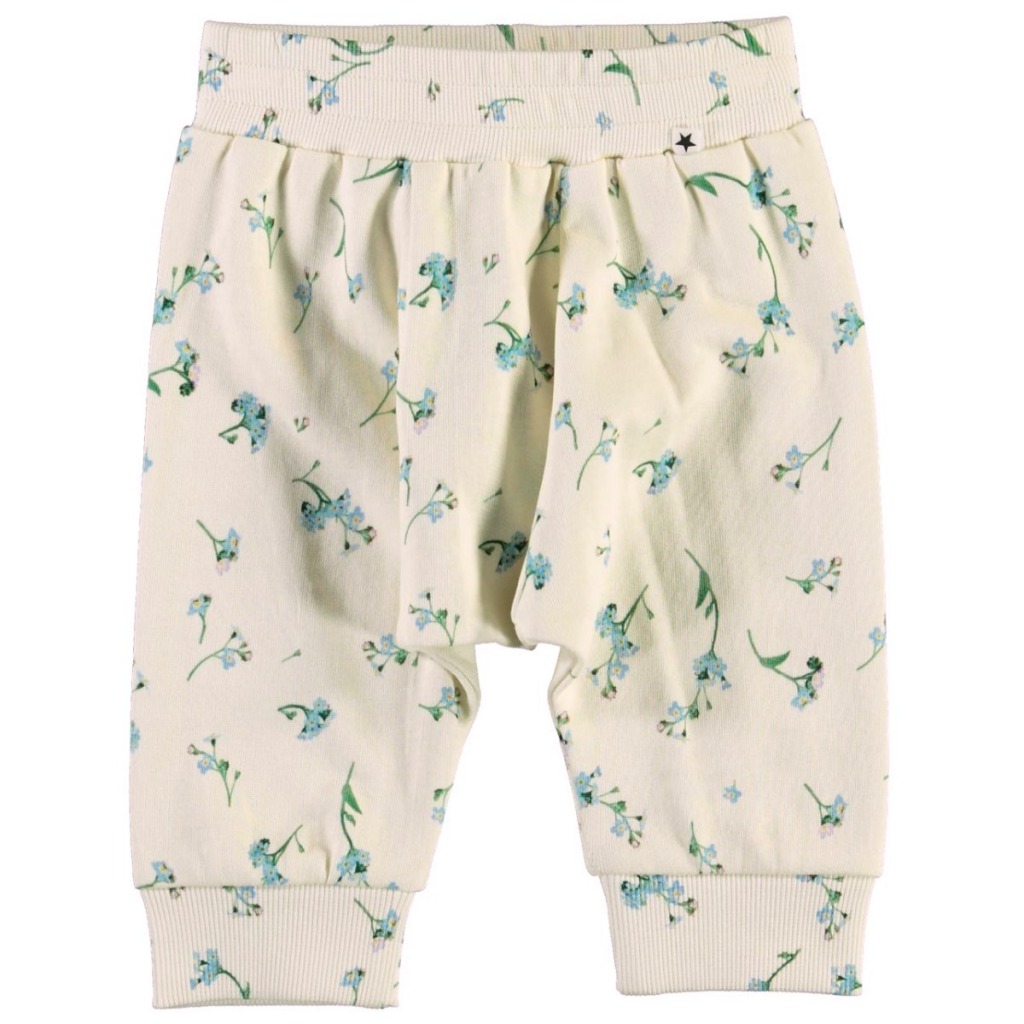 Molo Sweatbukser – Sona – Forget Me Not – Forglemmigej Blå Blomsterprint