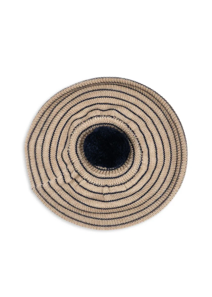 Louli beret - stripe bluie - Billede 2