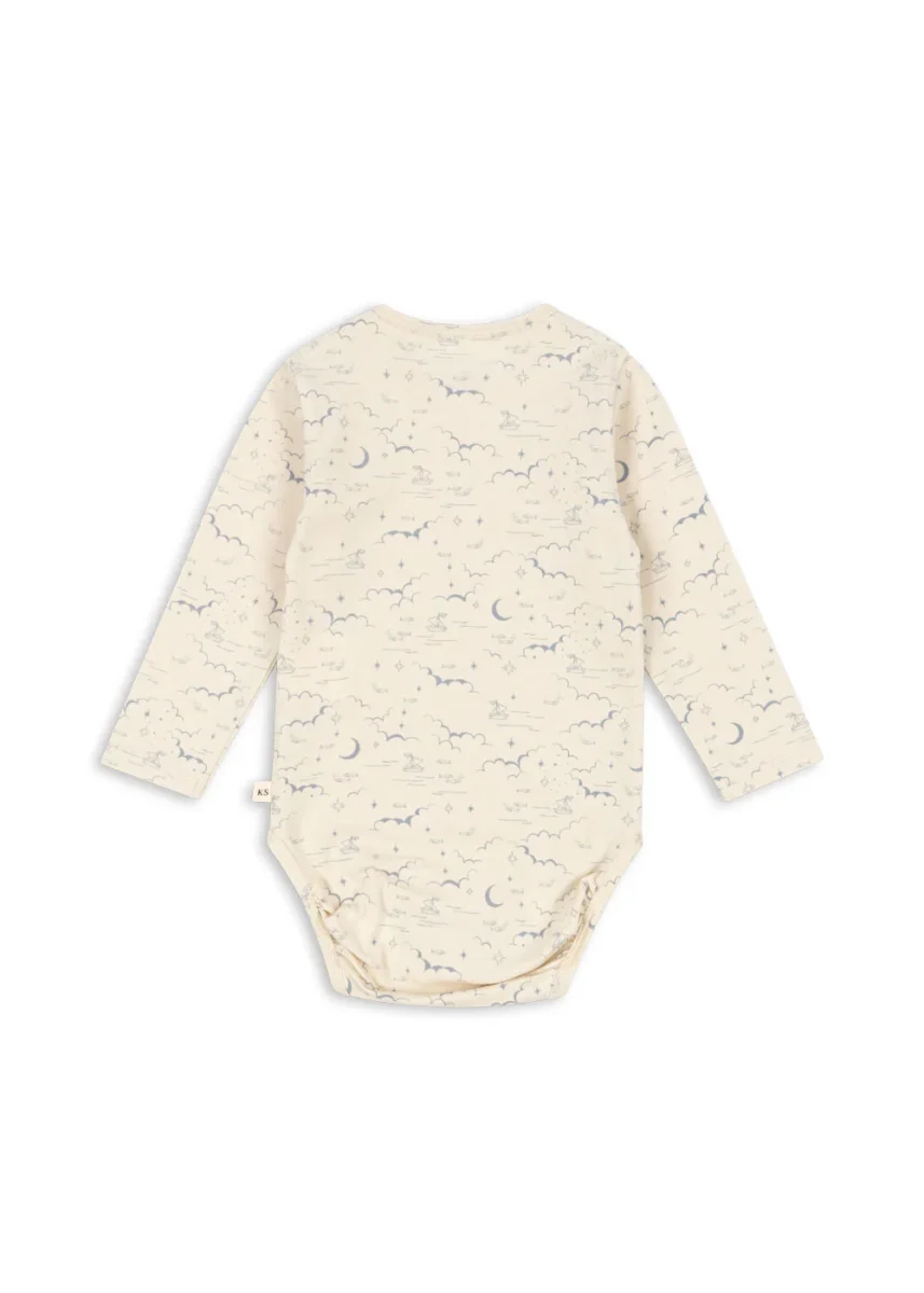 Basic Langærmet Body - cielo marino - Billede 4