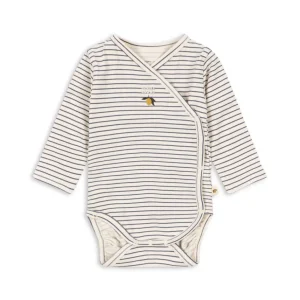 BASIC LONG SLEEVE NEWBORN BODY - stripe como