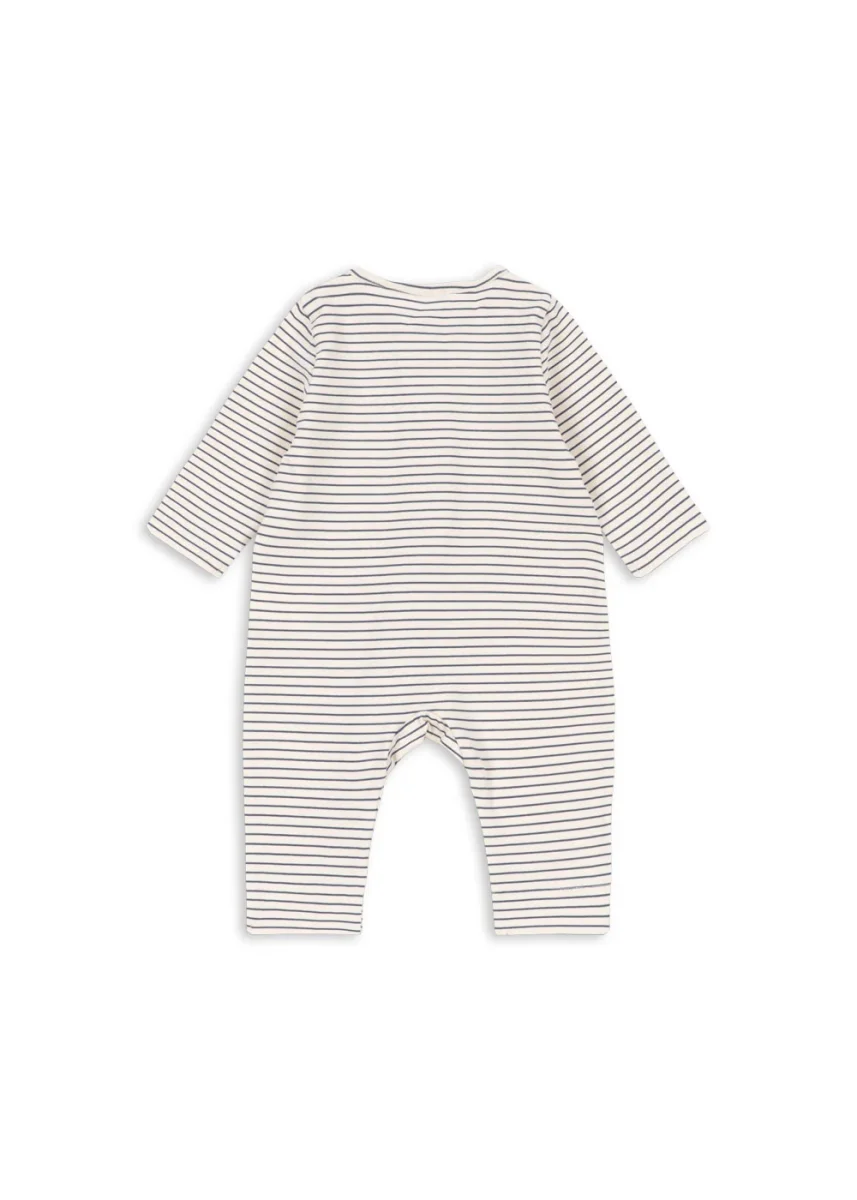 BASIC ZIP ONESIE - stripe como - Billede 3