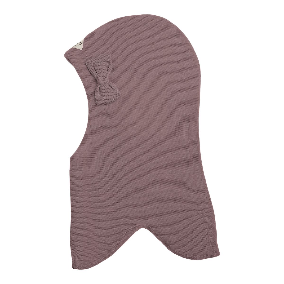 Racing Kids Rund Elefanthue m. Sløjfe – Uld / Bomuld – Dusty Purple / Lilla